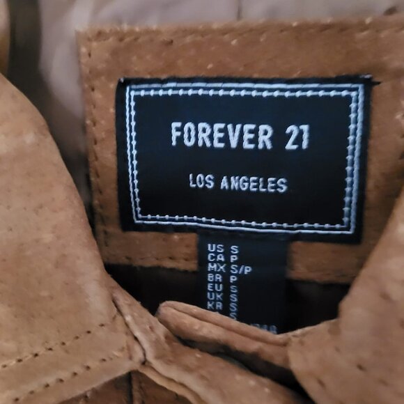 Forever 21 Suede Brown Jacket - Picture 3 of 6